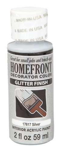 Homefront Glitter Silver Hobby Paint 2 oz