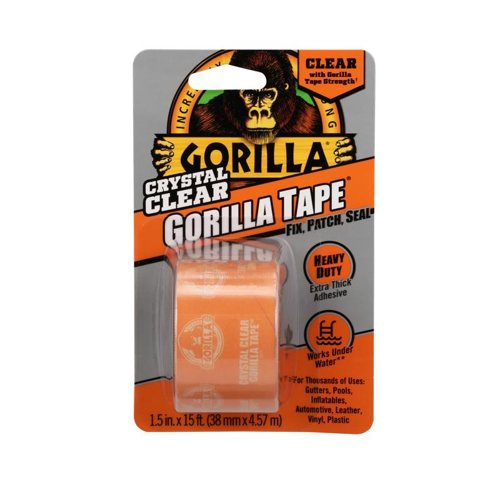 Gorilla 1.88 in. W X 15 ft. L Clear Repair Tape