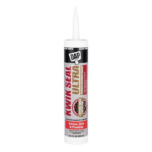 DAP Kwik Seal Ultra White Siliconized Acrylic Kitchen and Bath Sealant 10.1 oz