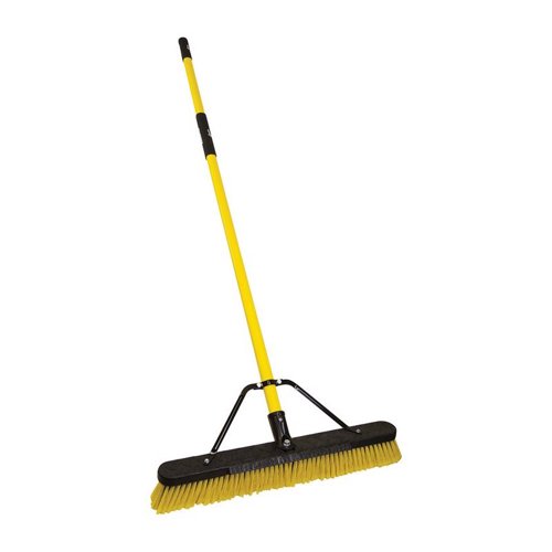 Quickie Jobsite Polypropylene 24 in. Multi-Surface Push Broom