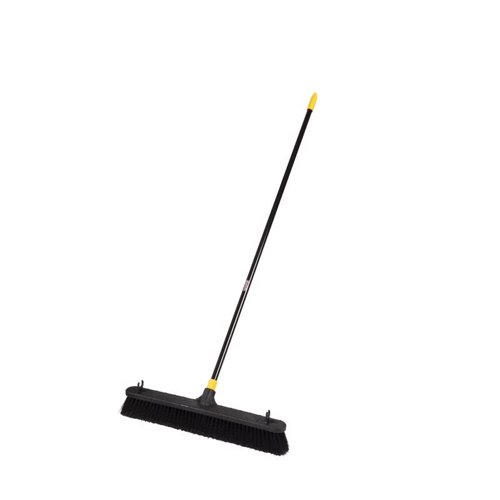 Quickie Bulldozer Polymer 24 in. Smooth Surface Push Broom