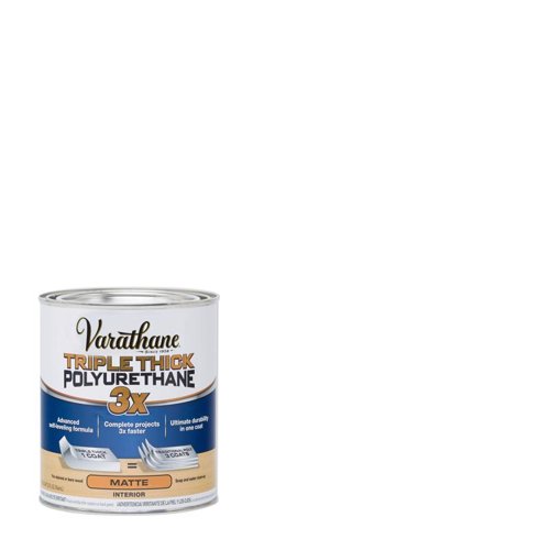 Varathane Transparent Matte Clear Water-Based Acrylic Triple Thick Polyurethane 1 qt – Stain & Finish | City Lumber | From Contractors to DIY projects, our professional staff will help guide you on your next projct. San Angelo, Texas