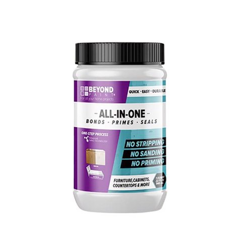 Beyond Paint Matte Soft Gray Water-Based Paint Exterior and Interior 1 qt