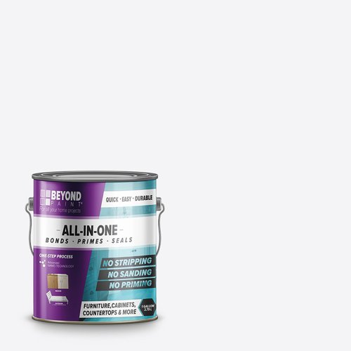 Beyond Paint Matte Bright White Water-Based All-In-One Paint Exterior and Interior 1 gal