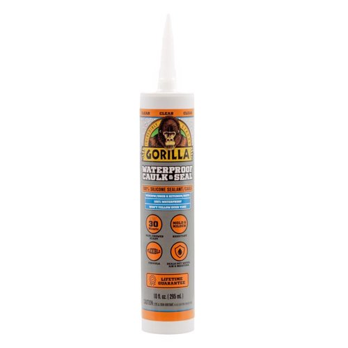 Gorilla Clear Silicone All Purpose Sealant 10 oz