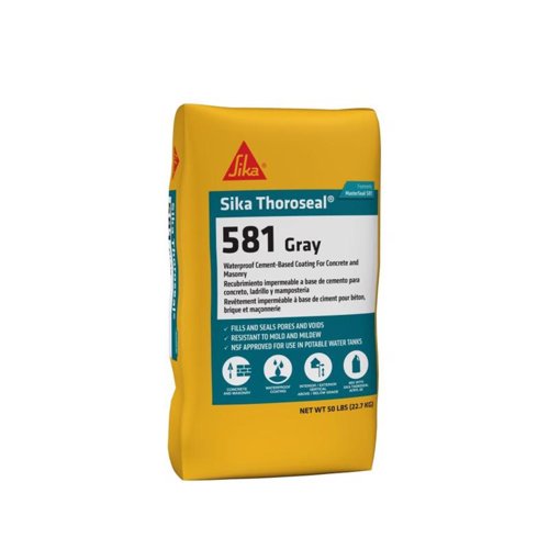 BASF MasterSeal 581 Thoroseal Gray Cement-Based Waterproof Coating 50 lb