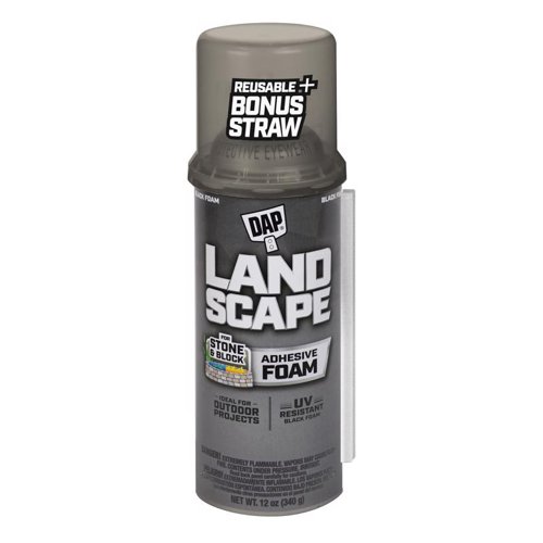Touch 'n Foam Landscape Black Polyurethane Foam Filler/Adhesive 12 oz