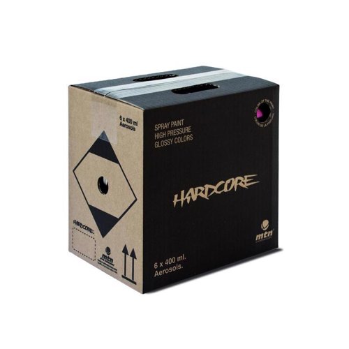 MTN Hardcore Gloss Black Spray Paint 13.5 oz