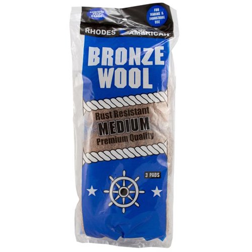 Rhodes American 3 Grade Medium Bronze Wool Pads 3 pk