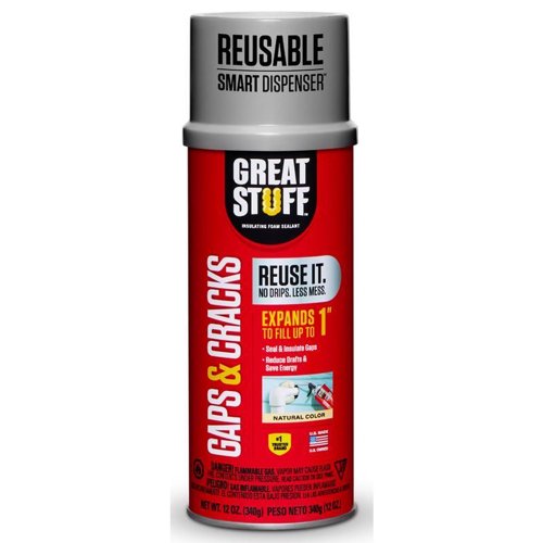 Great Stuff Smart Dispenser Ivory Polyurethane Insulating Foam Sealant 12 oz