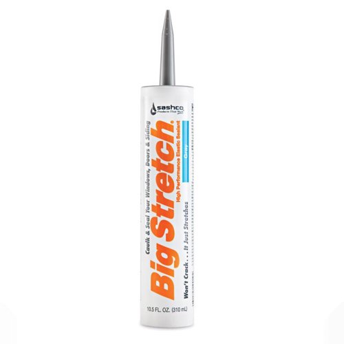 Sashco Big Stretch Gray Elastomeric Acrylic Latex Door/Siding/ Window Caulk 10.5 oz
