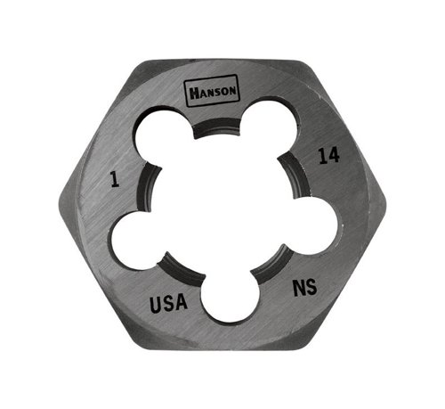 Irwin Hanson High Carbon Steel SAE Hexagon Die 1 in. 1 pc
