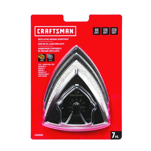 Craftsman Triangular Oscillating Sanding Set 7 pc