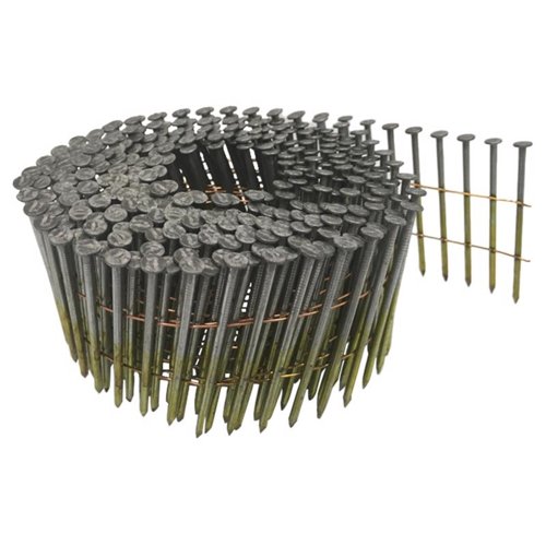 Metabo HPT 2-1/4 in. L Wire Coil Electro Galvanized Siding Nails 15 deg 3600 pk
