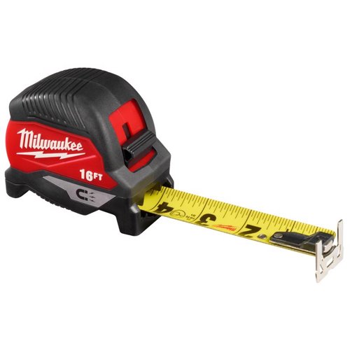 Milwaukee 16 ft. L X 2.05 in. W Compact Magnetic Tape Measure 1 pk