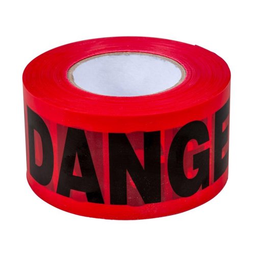 C.H. Hanson 1000 ft. L X 3 in. W Plastic Danger Barricade Tape Red