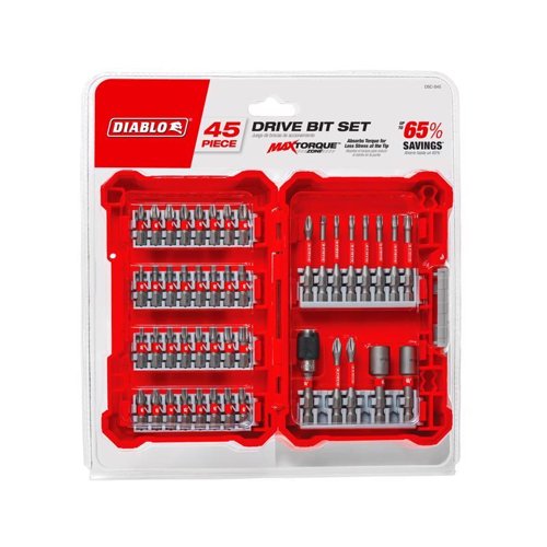Diablo Driver Bit Set Black Oxide 45 pc – Bits, Blades & Accessories | City Lumber | Your One Stop Shop Hardware, Building Supplies & Tools in Texas San Angelo, Texas