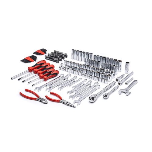 Crescent 1/4 and 3/8 in. drive Metric/SAE 6 Point Professional Mechanic's Tool Set 180 pc