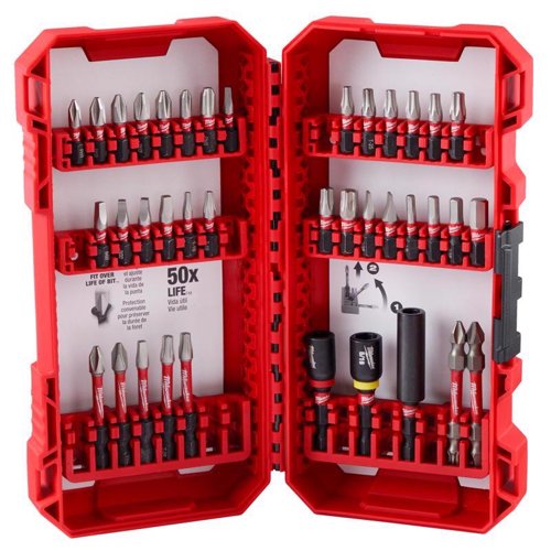 Milwaukee Shockwave Assorted Impact Driver Bit Set Alloy Steel 38 pc