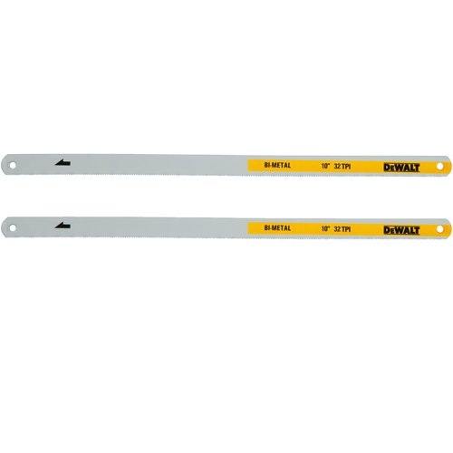 DeWalt 10 in. Bi-Metal Hacksaw Blades 32 TPI 2 pk