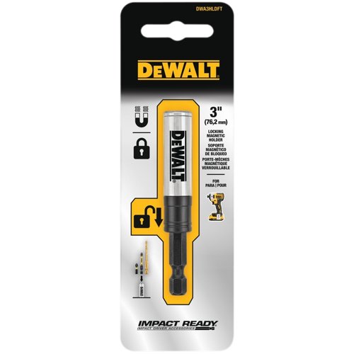 DeWalt ELITE SERIES Hex 1/4 in. X 3 in. L Magnetic Bit Holder 1 pc