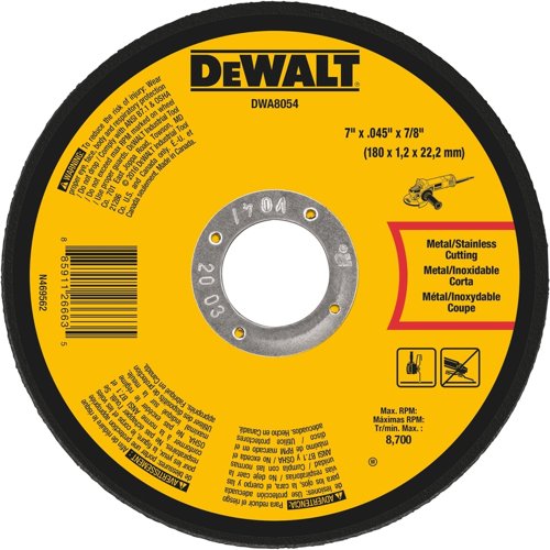 DeWalt 7 in. D X 7/8 in. Aluminum Oxide Cut-Off Blade