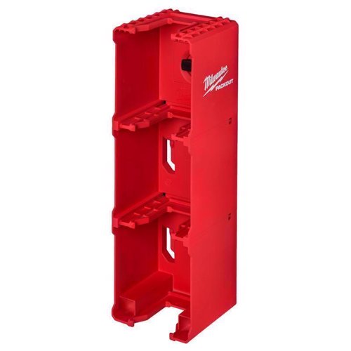 Milwaukee PACKOUT SHOP STORAGE M18 Garage Organizer Battery Rack Black/Red