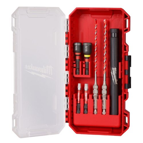 Milwaukee Shockwave 7.74 in. L Carbide Hammer Drill Bit Set Hex Shank 7 pc