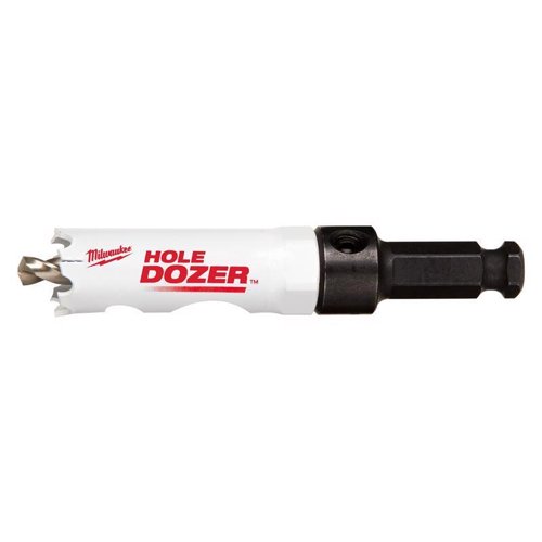 Milwaukee Hole Dozer 3/4 in. Bi-Metal 2.7 in. L X 3/8 in. D Hole Saw with Arbor and Pilot Bit