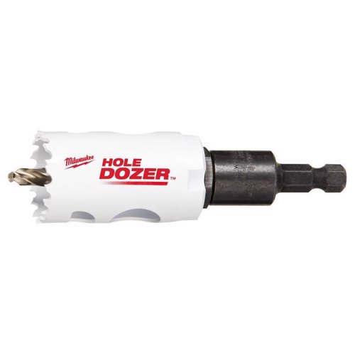 Milwaukee Hole Dozer 1-1/4 in. Bi-Metal 2.7 in. L X 3/8 in. D Hole Saw with Arbor and Pilot Bit
