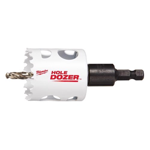 Milwaukee Hole Dozer 1-3/4 in. Bi-Metal 2.7 in. L X 3/8 in. D Hole Saw with Arbor and Pilot Bit