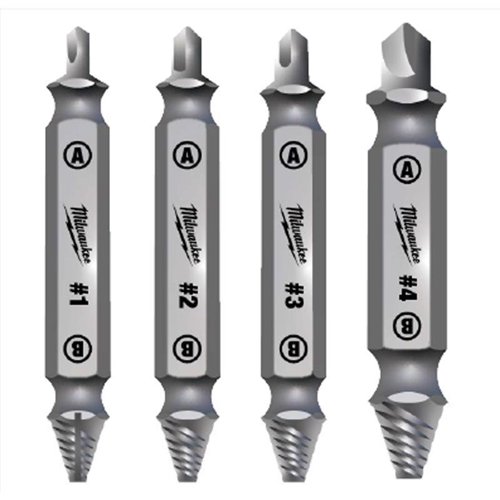 Milwaukee Steel Screw Extractor Set 4 pc