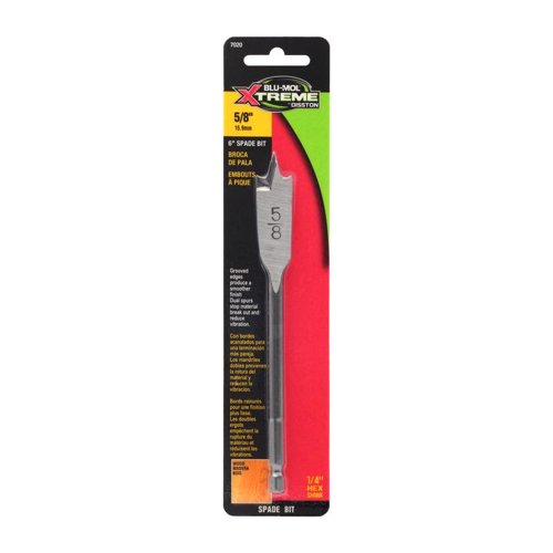 Blu-Mol Xtreme 5/8 in. X 6 in. L Carbon Steel Spade Bit Hex Shank 1 pk – Bits, Blades & Accessories | City Lumber | Your One Stop Shop Hardware, Building Supplies & Tools in Texas San Angelo, Texas