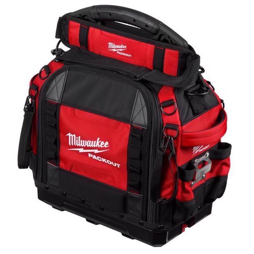 Milwaukee PACKOUT Ballistic 15" Structured Tool Bag 65 pocket Black/Red 1 pc