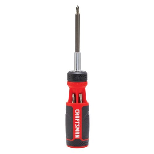 Craftsman Push-n-Pick Ratcheting Multi-Bit Screwdriver Kit 10.6 in. 7 pc