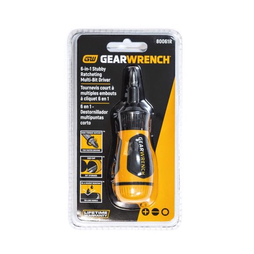 GEARWRENCH Phillips/Slotted 6-in-1 Screwdriver 1 each