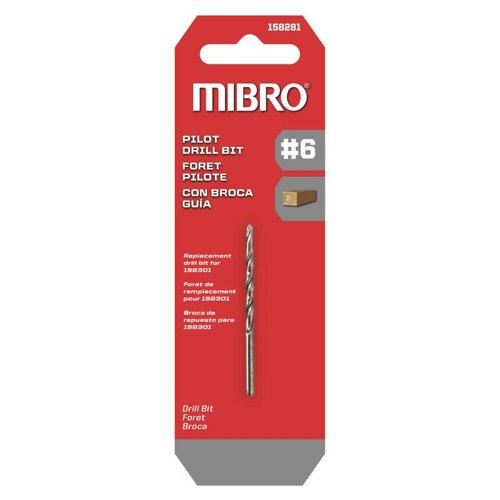 Richelieu Mibro 6 Steel Screw Pilot Drill Bit 1 pk