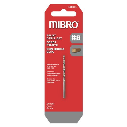 Richelieu Mirbo 8 Steel Screw Pilot Drill Bit Straight Shank 1 pk