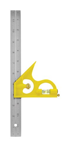 GreatNeck 12 in. L X 11/16 in. H Stainless Steel Combination Square Level and Scriber