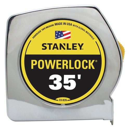 Stanley PowerLock 35 ft. L X 1 in. W Compact Tape Measure 1 pk