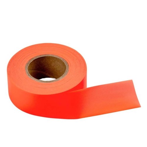 C.H. Hanson 150 ft. L X 1.2 in. W PVC Flagging Tape Fluorescent Orange