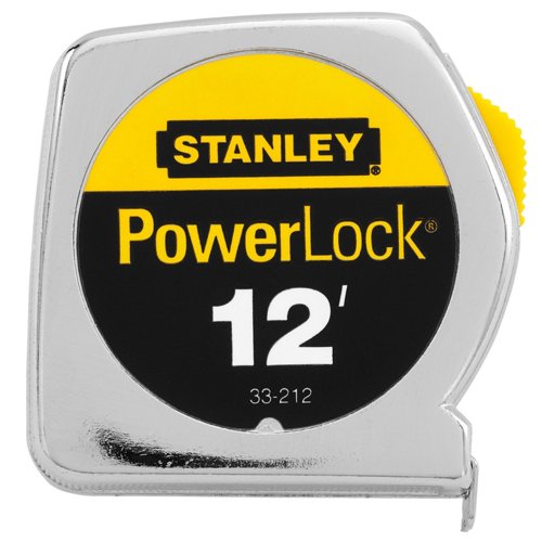 Stanley PowerLock 12 ft. L X 0.5 in. W Compact Tape Measure 1 pk