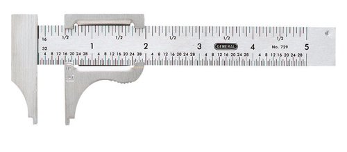 General 4 in. L X 2-3/4 in. W Slide Caliper 1 pc