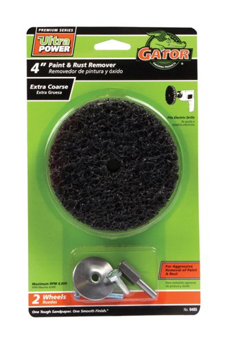 Gator 4 in. Aluminum Oxide Bolt-On Paint and Rust Remover Disc 40 Grit Extra Coarse 2 pk