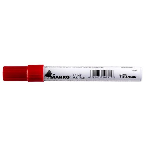 C.H. Hanson El Marko Red Valve Tip Paint Marker 1 pc