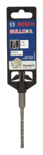Bosch Bulldog 3/16 in. X 4 in. L Steel SDS-plus Rotary Hammer Bit SDS-Plus Shank 1 pc