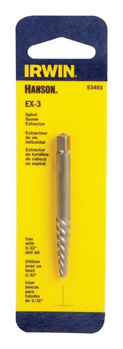 Irwin Hanson EX-3 Carbon Steel Spiral Screw Extractor 6 in. 1 pc