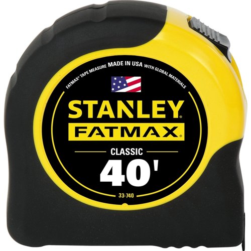 Stanley FatMax 40 ft. L X 1.25 in. W Compact Wide Blade Tape Measure 1 pk
