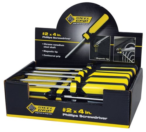 Steel Grip #2 X 4 in. L Phillips Screwdriver 1 pc