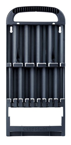 Craftsman Screwdriver Organizer Polypropylene 13 compartments Black